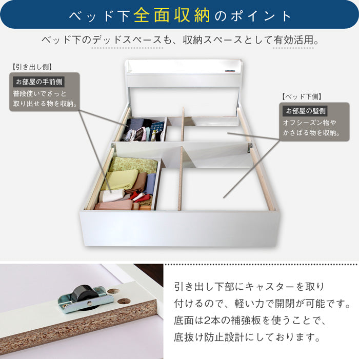 MEDI 収納付ベッドフレーム