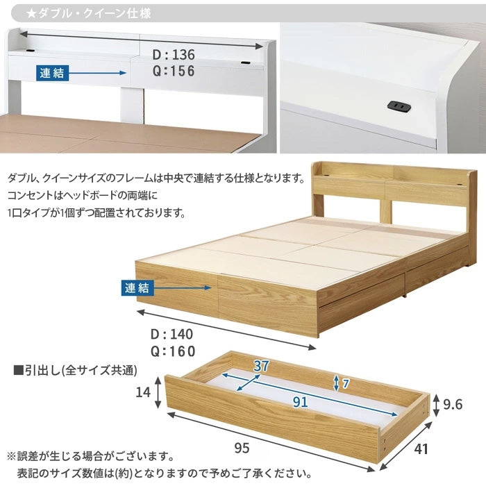 MEDI 収納付ベッドフレーム