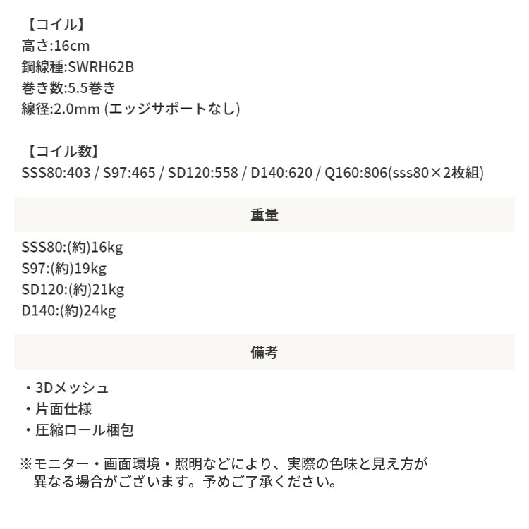LEDI & MONO ベッドフレーム 黒 白 シングル やや硬め マットレス付き