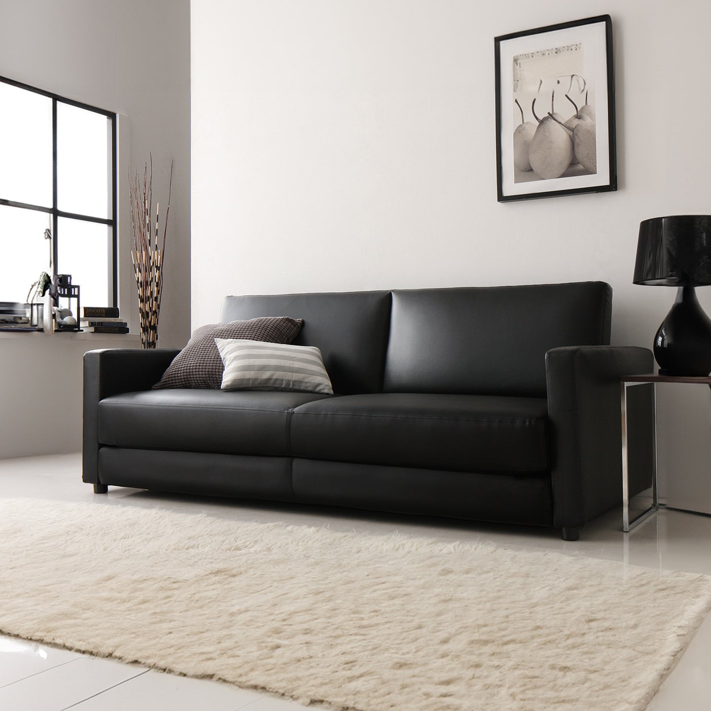 ワイドなモダン・ソファーベッド