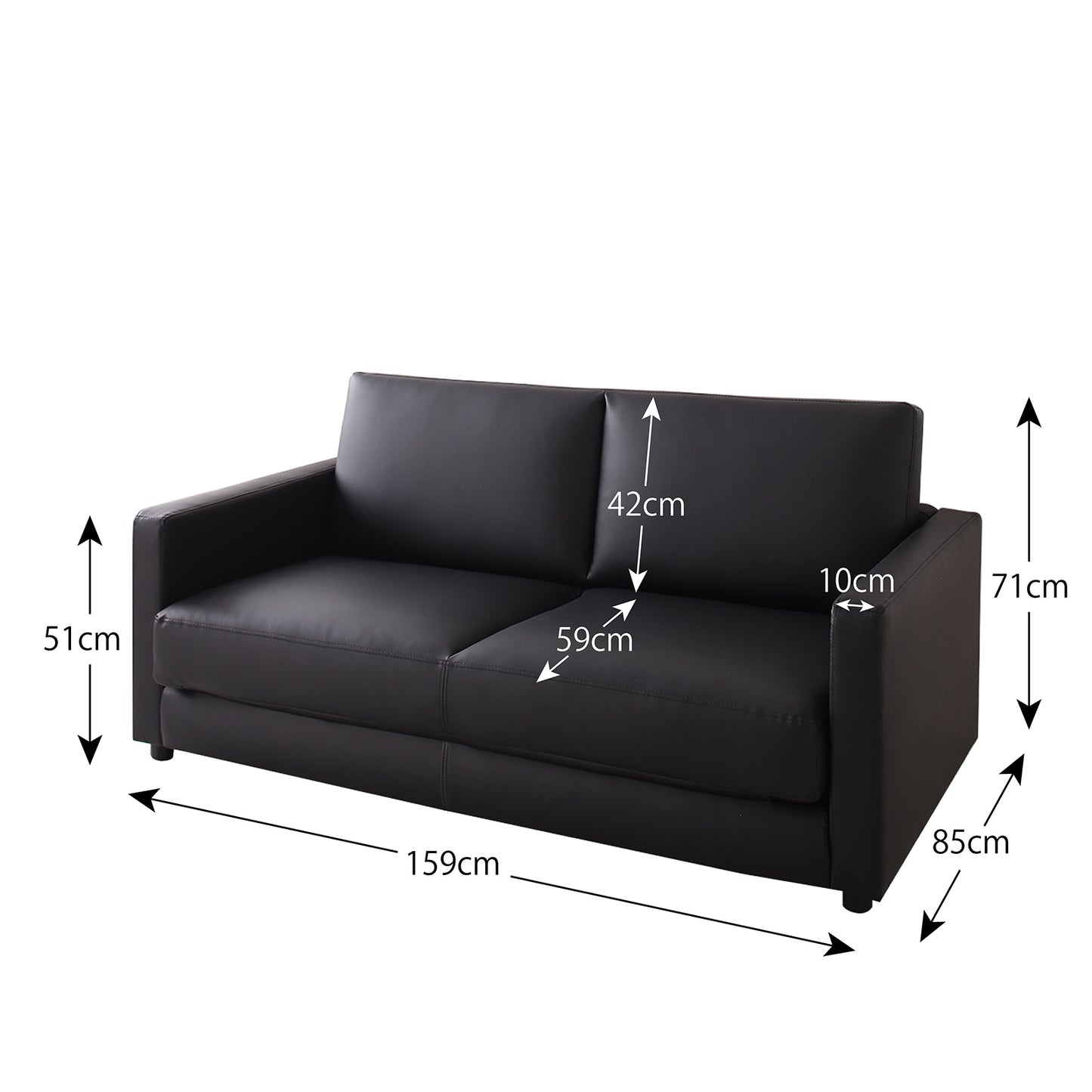 ワイドなモダン・ソファーベッド